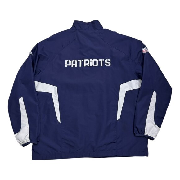 NEW ENGLAND PATRIOTS Reebok Windbreaker NFL Football Jacket Mens XL - Picture 2 of 7